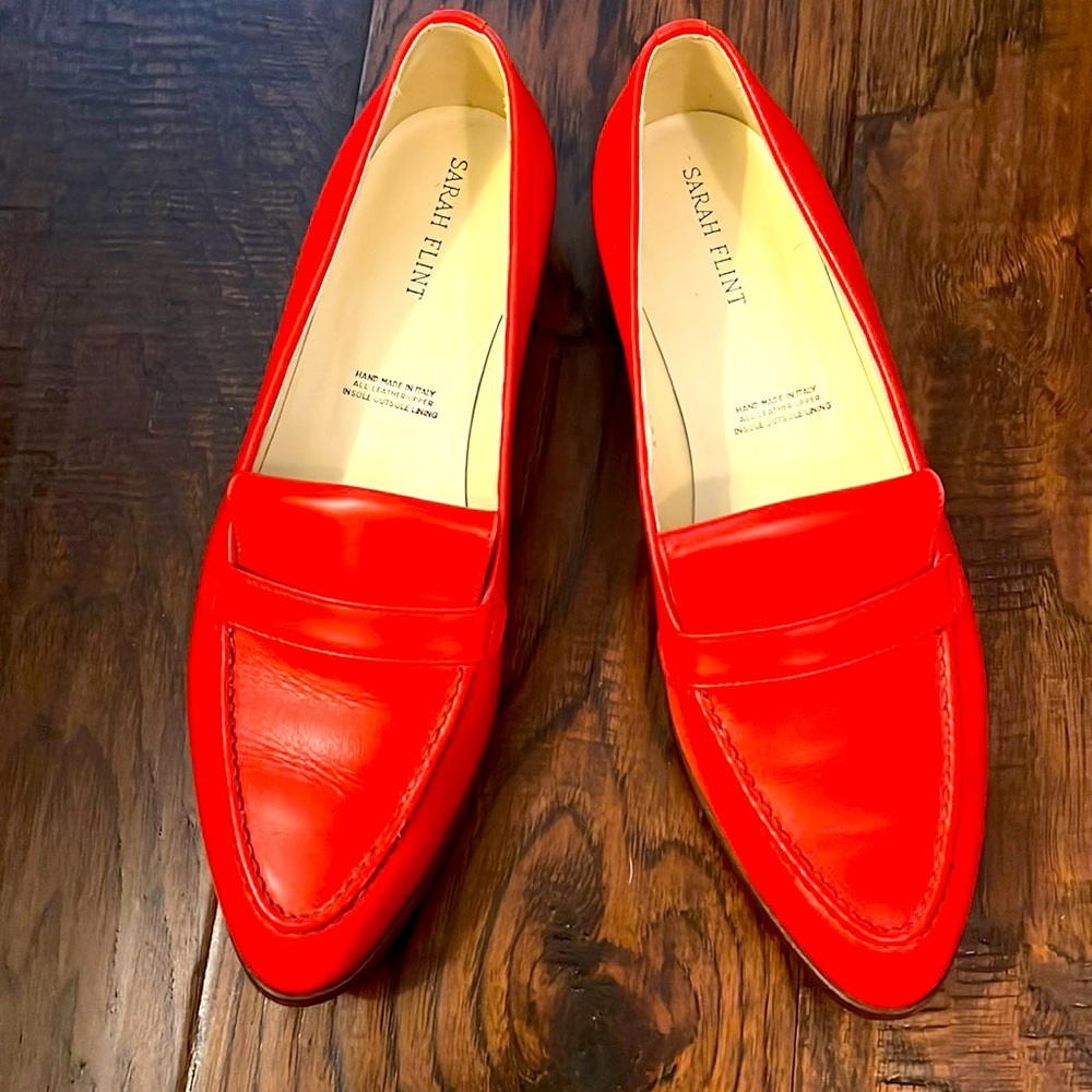 Sarah Flint Red Flats 8.5